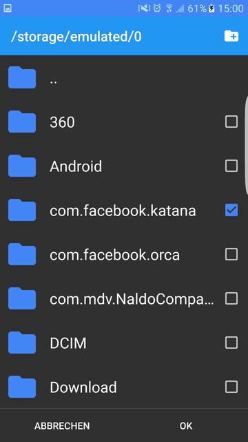 Single folder picker android cordova