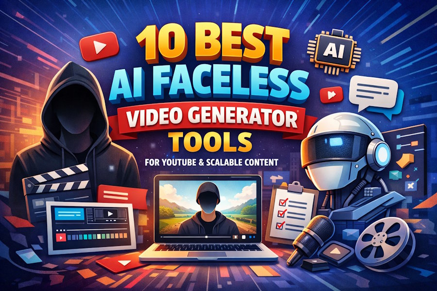 10 Best AI Faceless Video Generator Tools for YouTube and Scalable Content