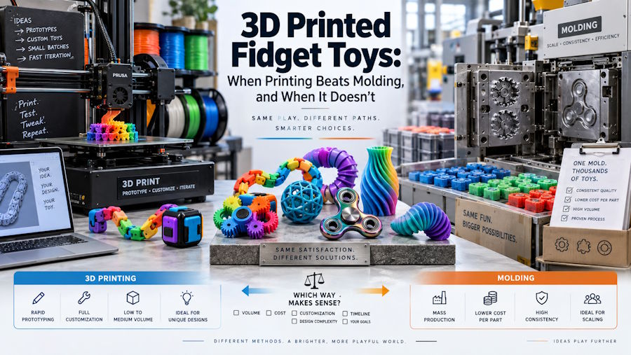 3D Printed Fidget Toys: When Printing Beats Molding, and When It Doesn't