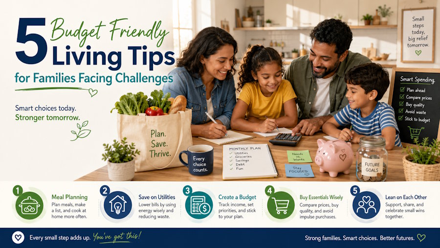 5 Budget Friendly Living Tips for Families Facing Challenges