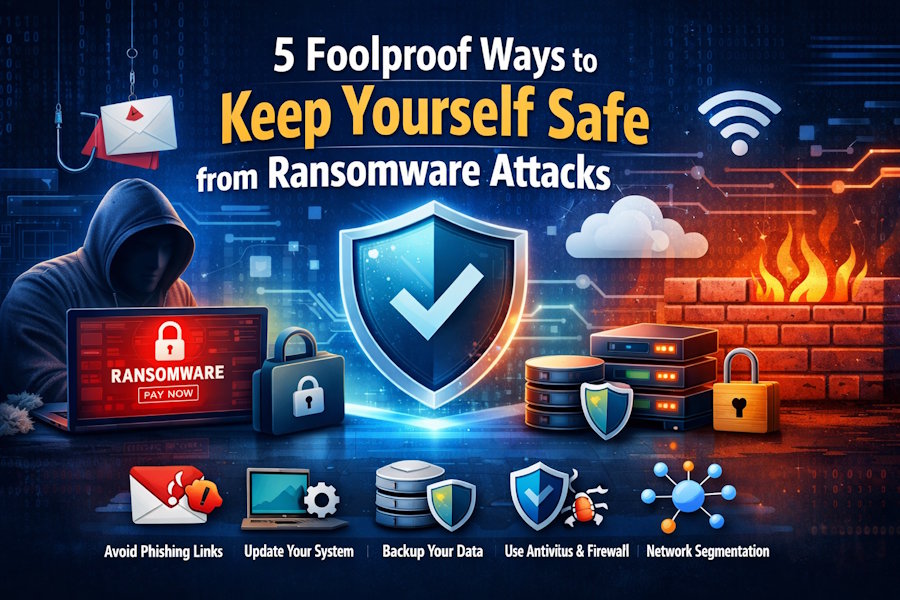5 Foolproof Ways to Keep Yourself Safe from Ransomware Attacks