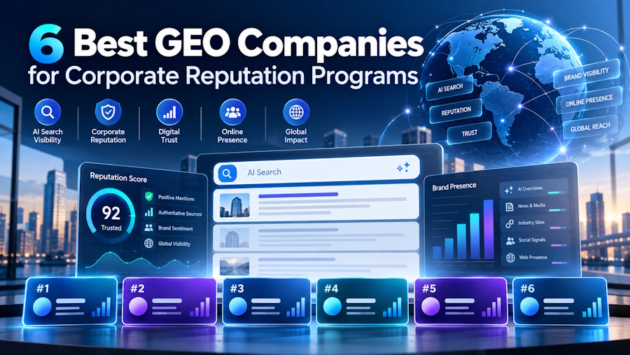 6 Best GEO Companies for Corporate Reputation Programs