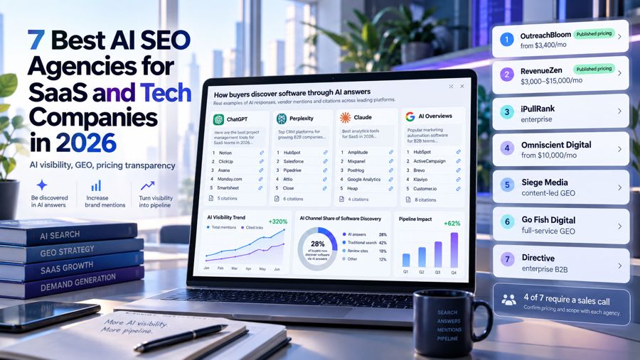 7 Best AI SEO Agencies for SaaS and Tech Companies in 2026