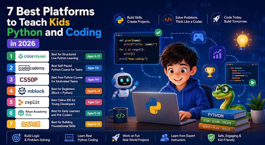 7 Best Platforms to Teach Kids Python and Coding in 2026