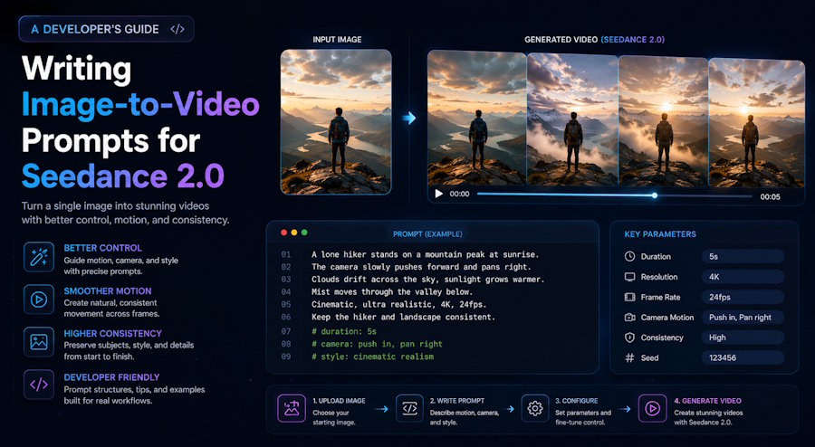 A Developer's Guide to Writing Image-to-Video Prompts for Seedance 2.0