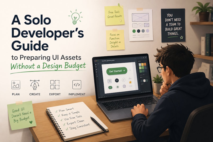 A Solo Developer's Guide to Preparing UI Assets Without a Design Budget