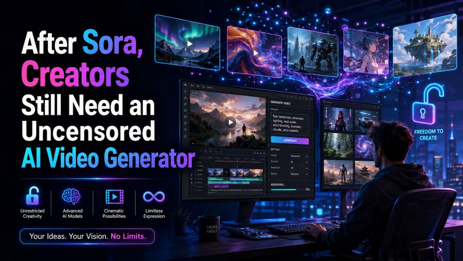 After Sora, Creators Still Need an Uncensored AI Video Generator