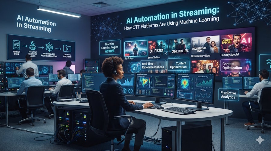 AI Automation in Streaming: How OTT Platforms Are Using Machine Learning