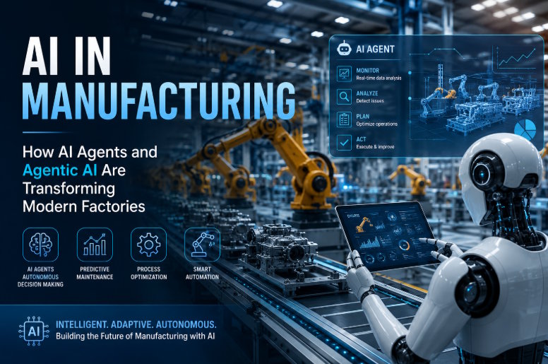 AI in Manufacturing: How AI Agents and Agentic AI Are Transforming Modern Factories