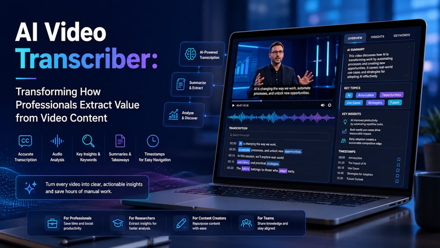 AI Video Transcriber: Transforming How Professionals Extract Value from Video Content