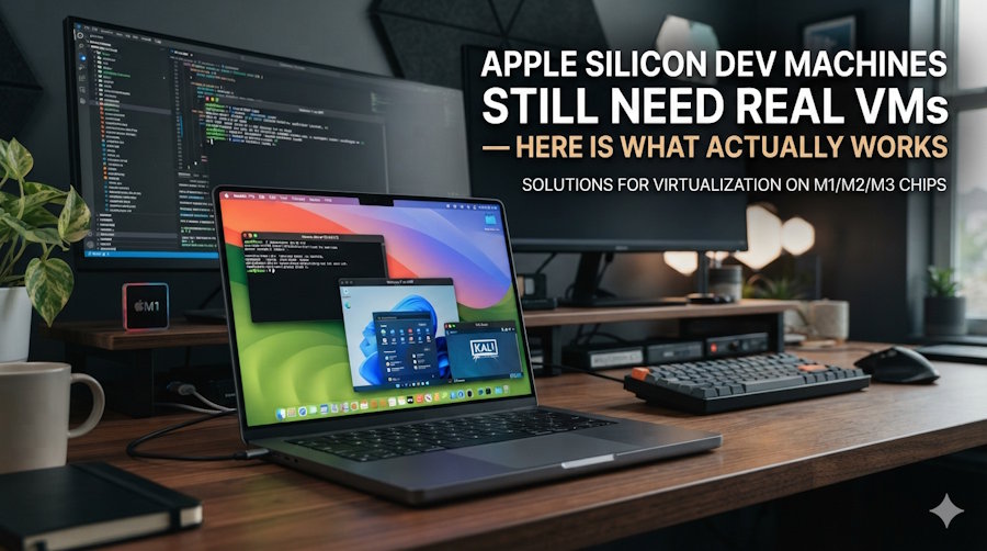 Apple Silicon Dev Machines Still Need Real VMs — Here Is What Actually Works