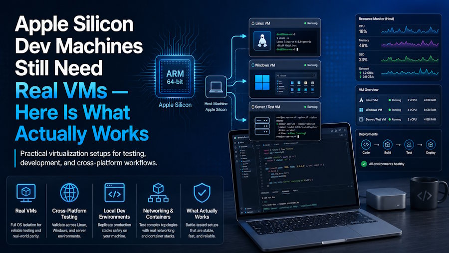 Apple Silicon Dev Machines Still Need Real VMs — Here Is What Actually Works