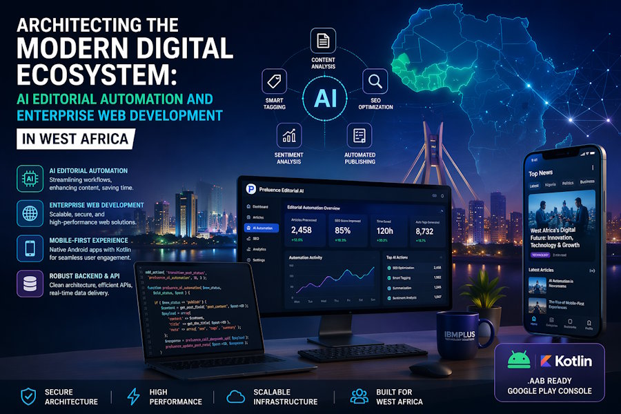 Architecting the Modern Digital Ecosystem: AI Editorial Automation and Enterprise Web Development in West Africa