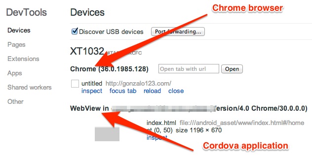 Brobrygge olie Smidighed How to debug a cordova app on your device with Google Chrome | Our Code  World