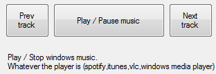 How to play, pause music or go to next and previous track from windows using C# (Valid for all windows music players)