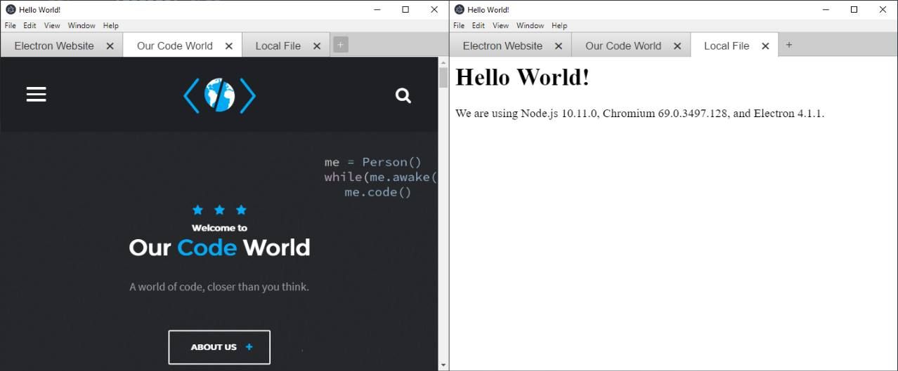 How To Implement Browser Like Tabs In Electron Framework Our Code World