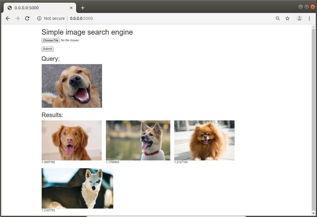 How to implement an image search engine using Keras, Tensorflow with Python 3 in Ubuntu 18.04
