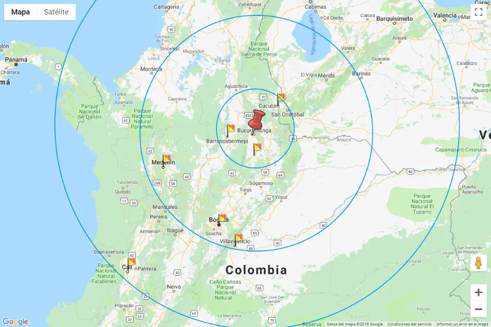 behagelig voks bidragyder How to find nearest locations from a collection of coordinates (latitude  and longitude) with PHP, MySQL | Our Code World