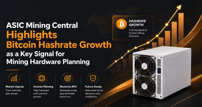 ASIC Mining Central Highlights Bitcoin Hashrate Growth for Hardware Planning