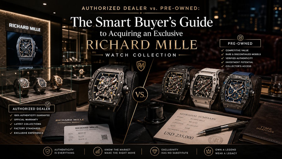 Authorized Dealer vs. Pre-Owned: The Smart Buyer's Guide to Acquiring an Exclusive Richard Mille Watch Collection