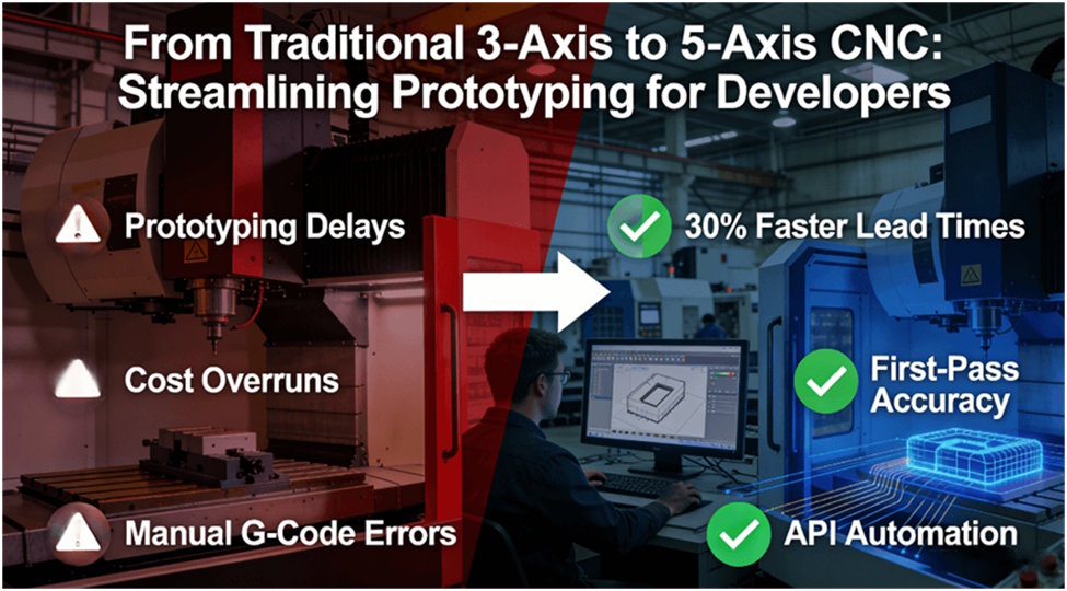 Avoid Prototyping Errors: 5-Axis CNC Machining Cuts Lead Times by 30% for Developers