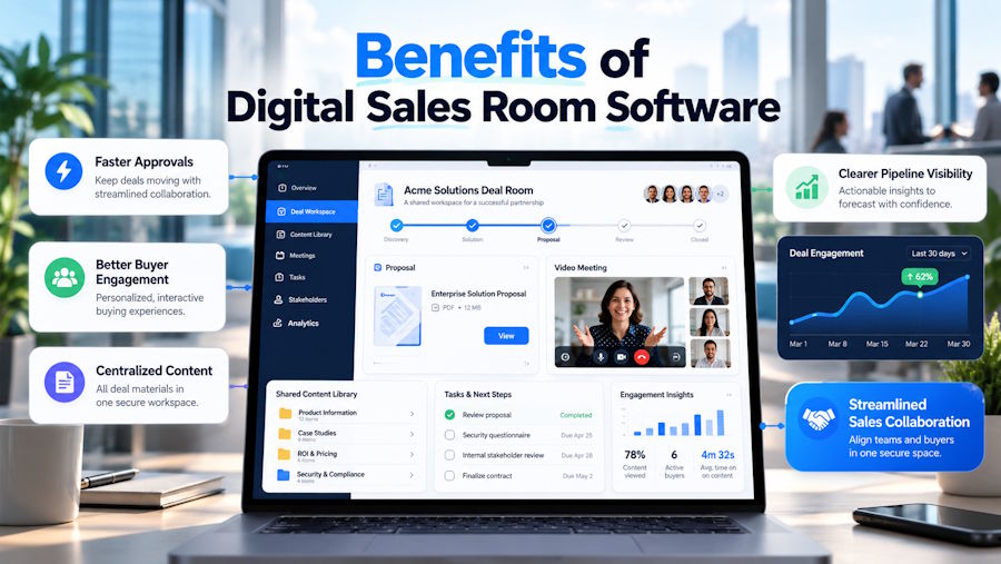 Benefits of Digital Sales Room Software