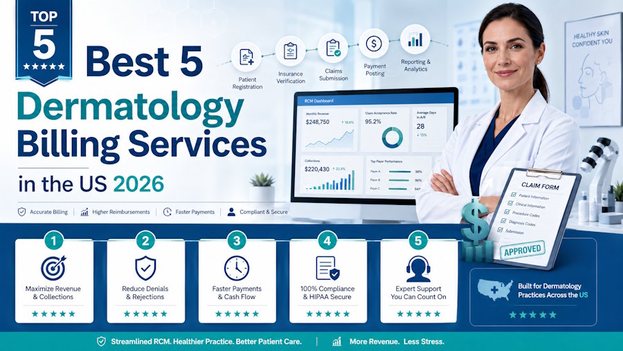 Best 5 Dermatology Billing Services in the US 2026