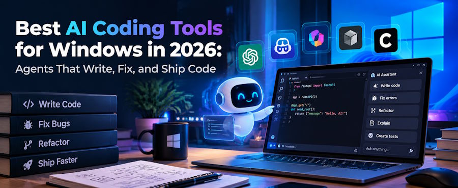Best AI Coding Tools for Windows in 2026: Agents That Write, Fix, and Ship Code