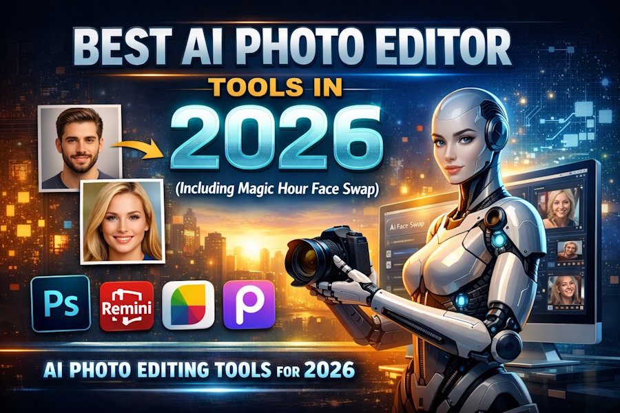 Best AI Photo Editor Tools in 2026 (Including Magic Hour Face Swap)