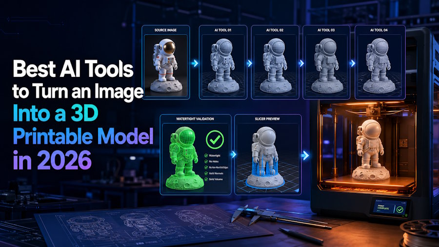 Best AI Tools to Turn an Image Into a 3D Printable Model in 2026