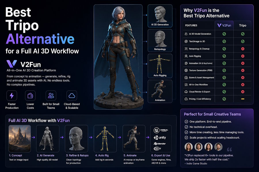 Best Tripo Alternative for a Full AI 3D Workflow