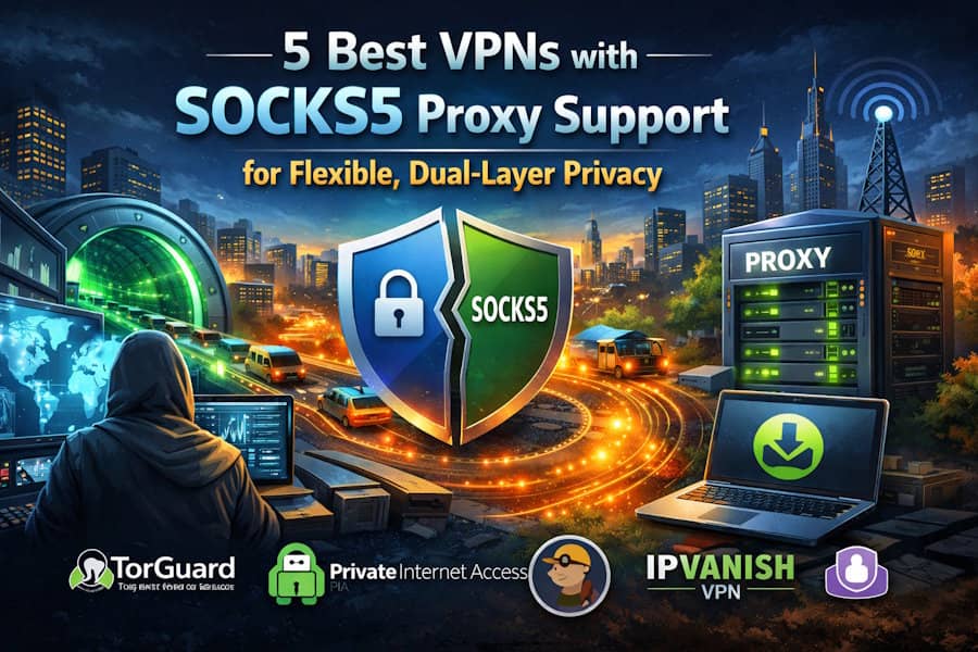 5 Best VPNs with SOCKS5 Proxy Support for Flexible, Dual-Layer Privacy
