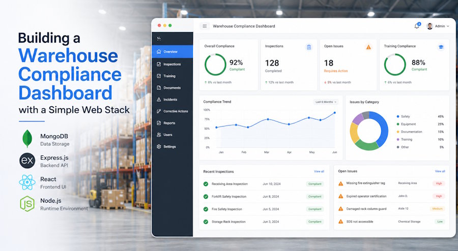 Building a Warehouse Compliance Dashboard with a Simple Web Stack