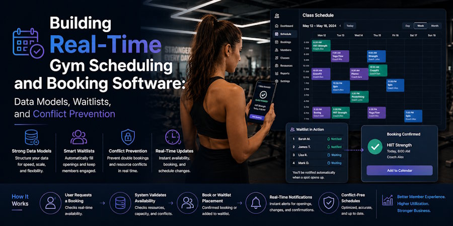 Building Real-Time Gym Scheduling and Booking Software: Data Models, Waitlists, and Conflict Prevention