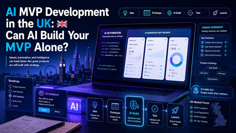 AI MVP Development in the UK: Can AI Build Your MVP Alone?