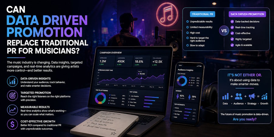 Can Data Driven Promotion Replace Traditional PR for Musicians?
