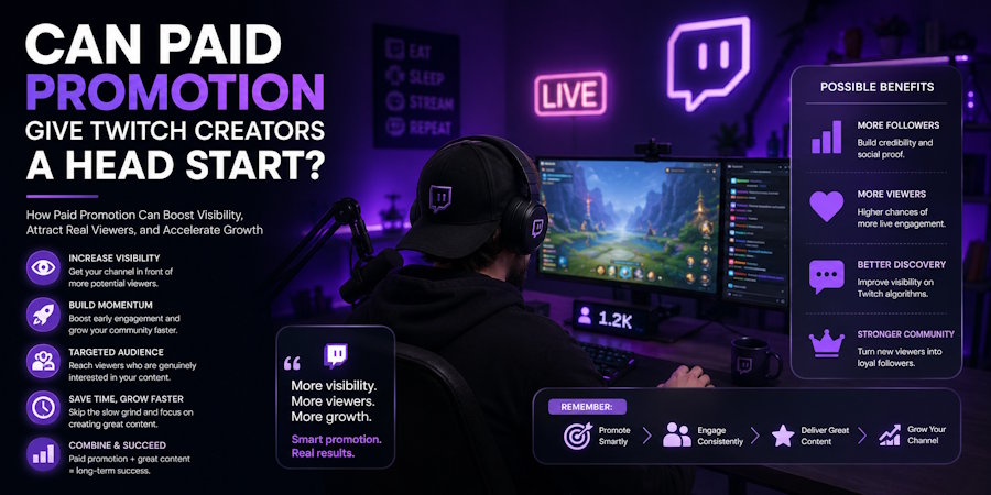 Can Paid Promotion Give Twitch Creators a Head Start?