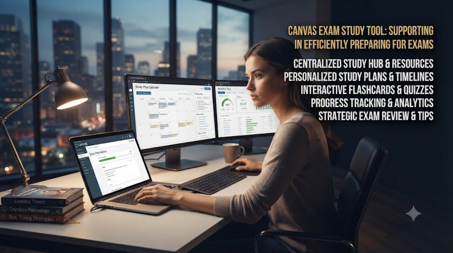 Canvas Exam Study Tool: Supporting Students in Efficiently Preparing for Exams