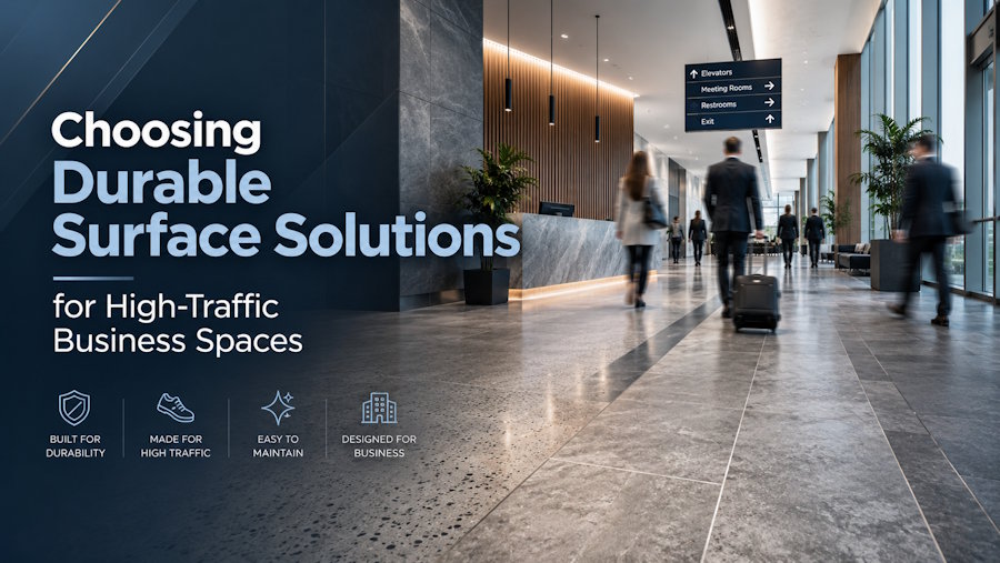 Choosing Durable Surface Solutions for High-Traffic Business Spaces