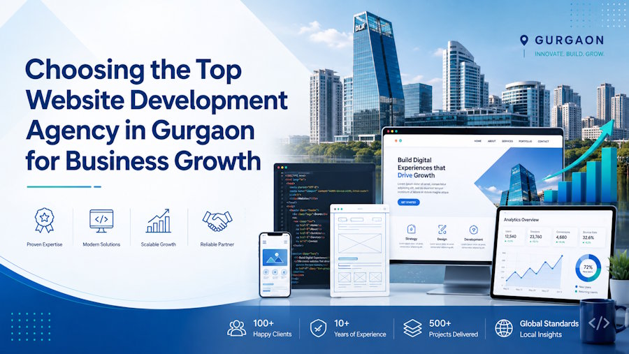 Choosing the Top Website Development Agency in Gurgaon for Business Growth