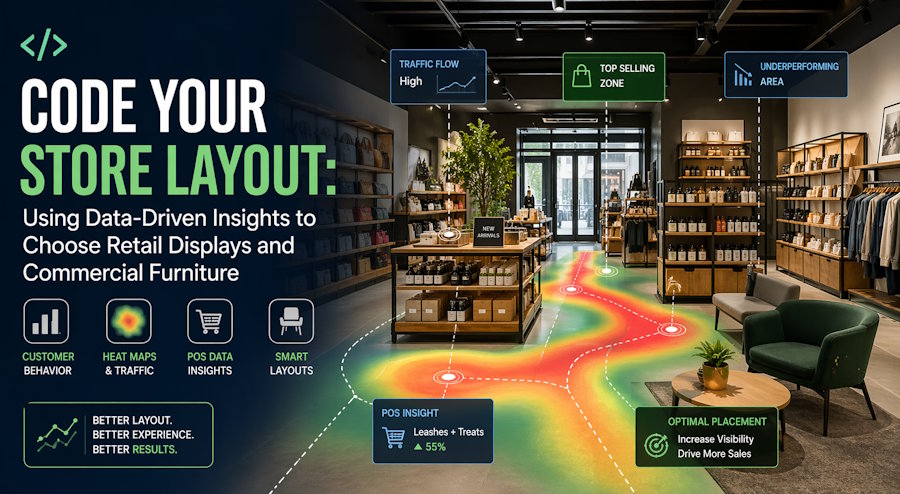 Code Your Store Layout: Using Data-Driven Insights to Choose Retail Displays and Commercial Furniture