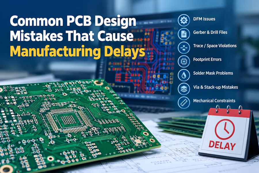 Common PCB Design Mistakes That Cause Manufacturing Delays