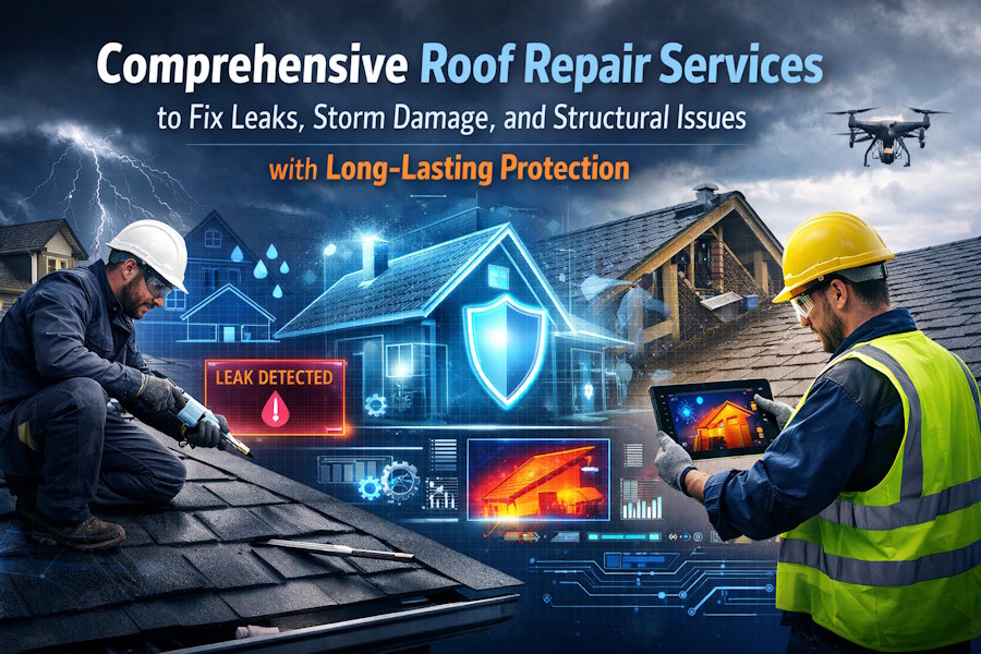 Comprehensive Roof Repair Services to Fix Leaks, Storm Damage, and Structural Issues with Long-Lasting Protection