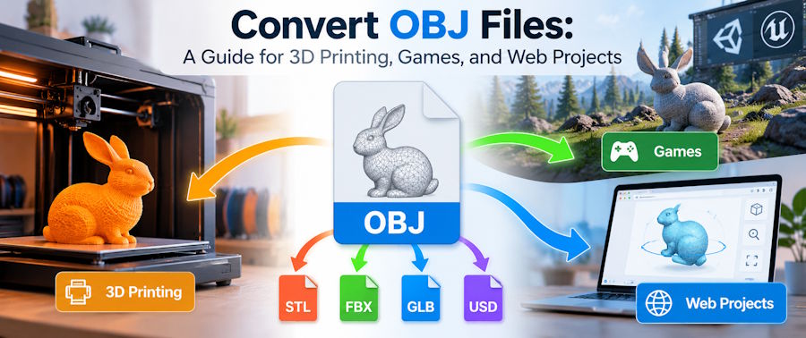 Convert OBJ Files: A Guide for 3D Printing, Games, and Web Projects