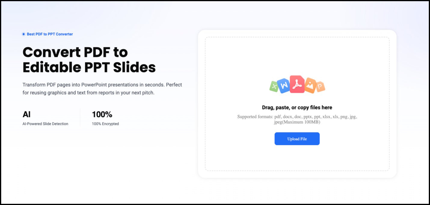 Convert PDF to PowerPoint Online: Marketing Report Test