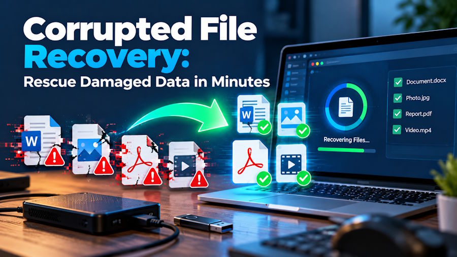 Corrupted File Recovery: Rescue Damaged Data in Minutes