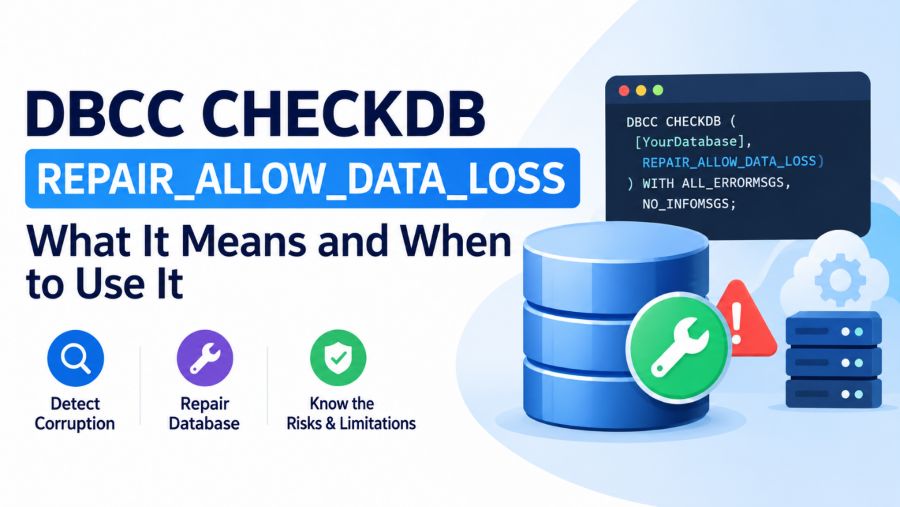 DBCC CHECKDB REPAIR_ALLOW_DATA_LOSS: What It Means and When to Use It