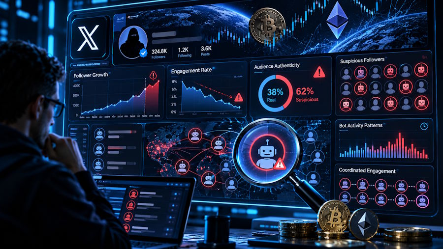 Detecting Fake Followers and Bot Engagement on Crypto X Accounts