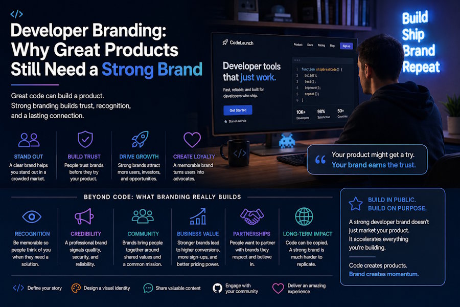 Developer Branding: Why Great Products Still Need a Strong Brand