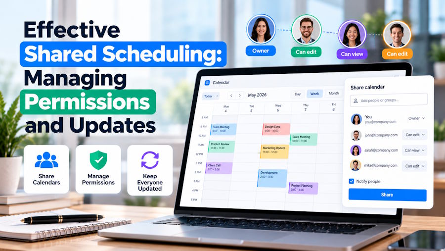 Effective Shared Scheduling: Managing Permissions and Updates